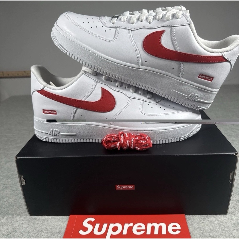 Nike X Supreme Air Force 1 Low Shanghai Exclusive Men's Sz 12 Supreme Laces New